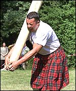 Tossing the caber