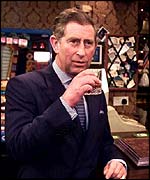 Prince Charles drinks whisky