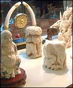 Ivory on sale in Bangkok