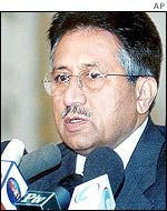 Pakistani President Pervez Musharraf