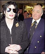 Jackson and Mohammed Al Fayed 