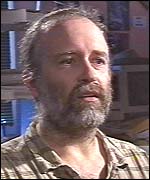 Protester Andy Caffrey