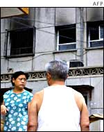 Scene of Sunday's fire