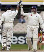 England's openers saw them home with an over to spare