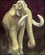 Artist's impression of the West Runton elephant