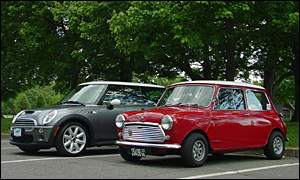 Classic and new Minis
