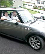 The Trues in their new Mini