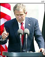 President George W Bush in Berlin in May