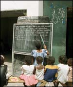 Street school in Senegal 