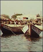 Fishing boats in Senegal 