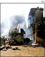 Aftermath of rebel attack on police building in February