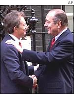 Tony Blair (right) with Jacques Chirac