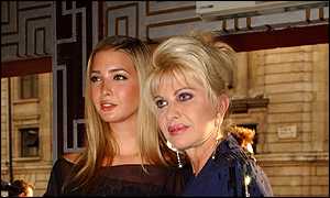 American socialite Ivana Trump and daughter 