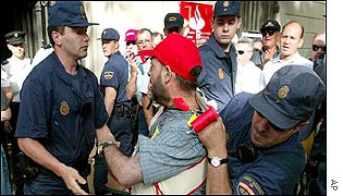 Barcelona scuffles
