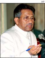 The President of Pakistan, General Pervez Musharraf