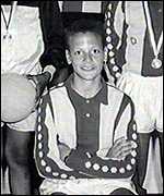 The young Rio Ferdinand