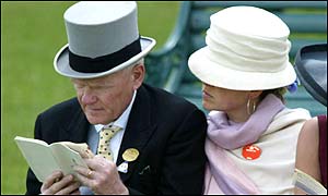 Punters check the form book