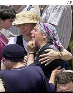 Funeral of Jewish settler Rachel Shabo and her sons