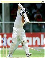 Richardson was bowled by Adam Sanford