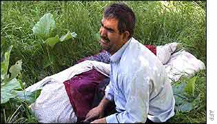 Man mourns dead relative