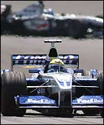 Ralf Schumacher leads one of the McLarens