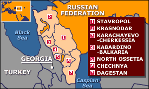 Map of the region