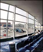 Luton airport departure lounge, Luton Airport