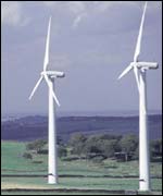 wind turbines