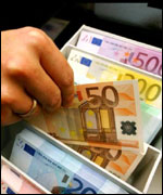 Euro bank notes