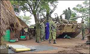 Uganda forces in southern Sudan