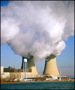 Lake Erie nuclear reactor power plant, Detroit, Michigan, USA 