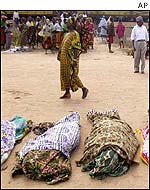 Bodies in nearby village