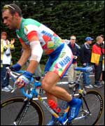 Daniele Nardello in last year's Tour