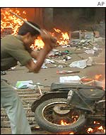 Rioting in Ahmedabad