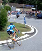AG2R's Benoit Salmon in Tour 2001