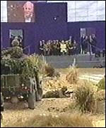 British forces perform for the Queen