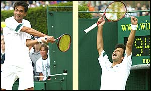 32nd Jarkko Nieminen is ousted by Austria's Julian Knowle, ranked 95 in the world