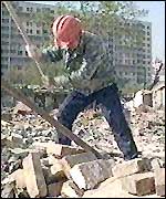 Demolition worker, Beijing