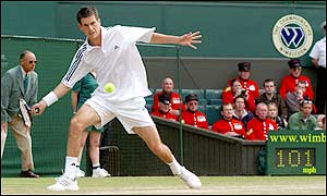 Tim Henman's adoring crowd could hardly believe their eyes as their man lost the first set 6-3