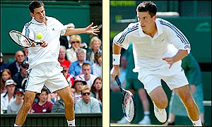 Henman recovered his composure in the third set