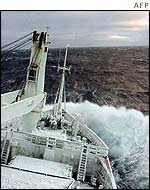 Agulhas on its way to Antarctica