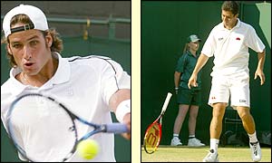 Spaniard Feliciano Lopez wins as another seed, Guillermo Canas, crashes out of the tournament 4-6 2-6 7-6 (9-7)