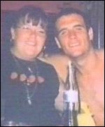 Matthew Peake pictured with a friend