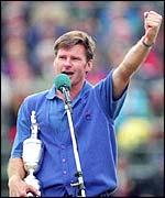 Nick Faldo burst into song at 1992 Open