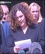Deborah Morris outside Swansea Crown Court