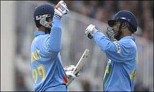 The Indian openers celebrate