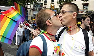 Paris gay pride march