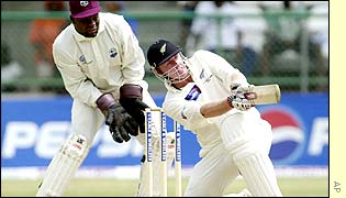 New Zealand's Scott Styris on his way to a stylish century