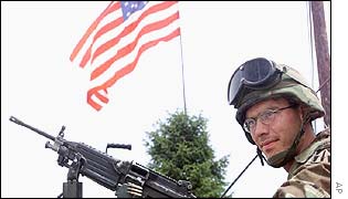 UN peacekeeper in Bosnia