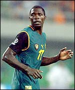Marc-Vivien Foe has joined Kevin Keegan's Manchester City